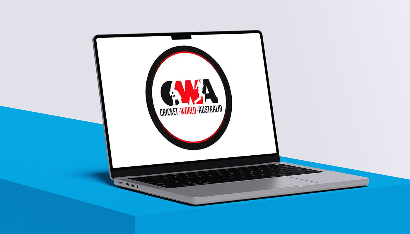 CWA on laptop screen ready to shop cricket gear