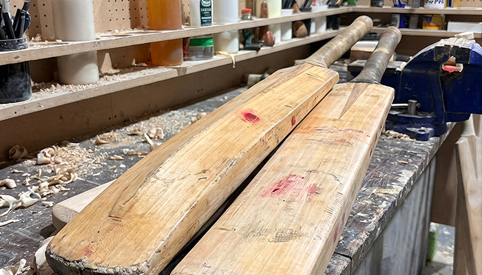 2 bats at Cooper Cricket workshop