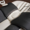 Close-up of Bison Cricket Pads showcasing premium foam and snug fit for youth players, designed for protection and comfort.