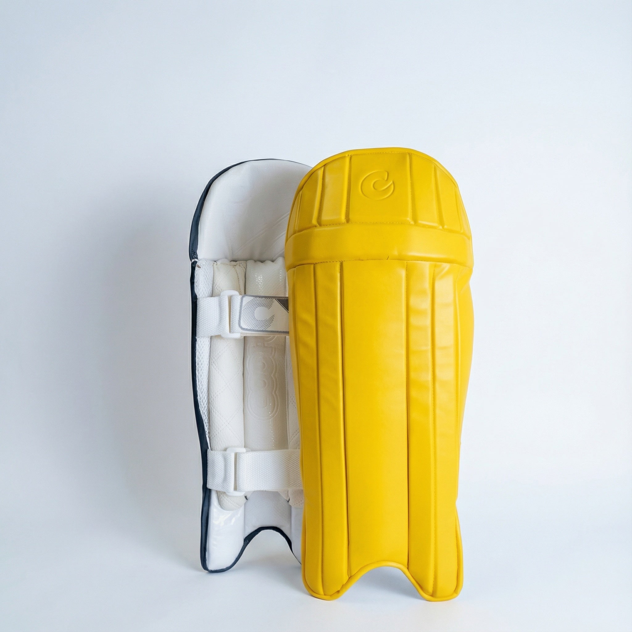 K5 WICKET KEEPING PADS - YELLOW - ADULT