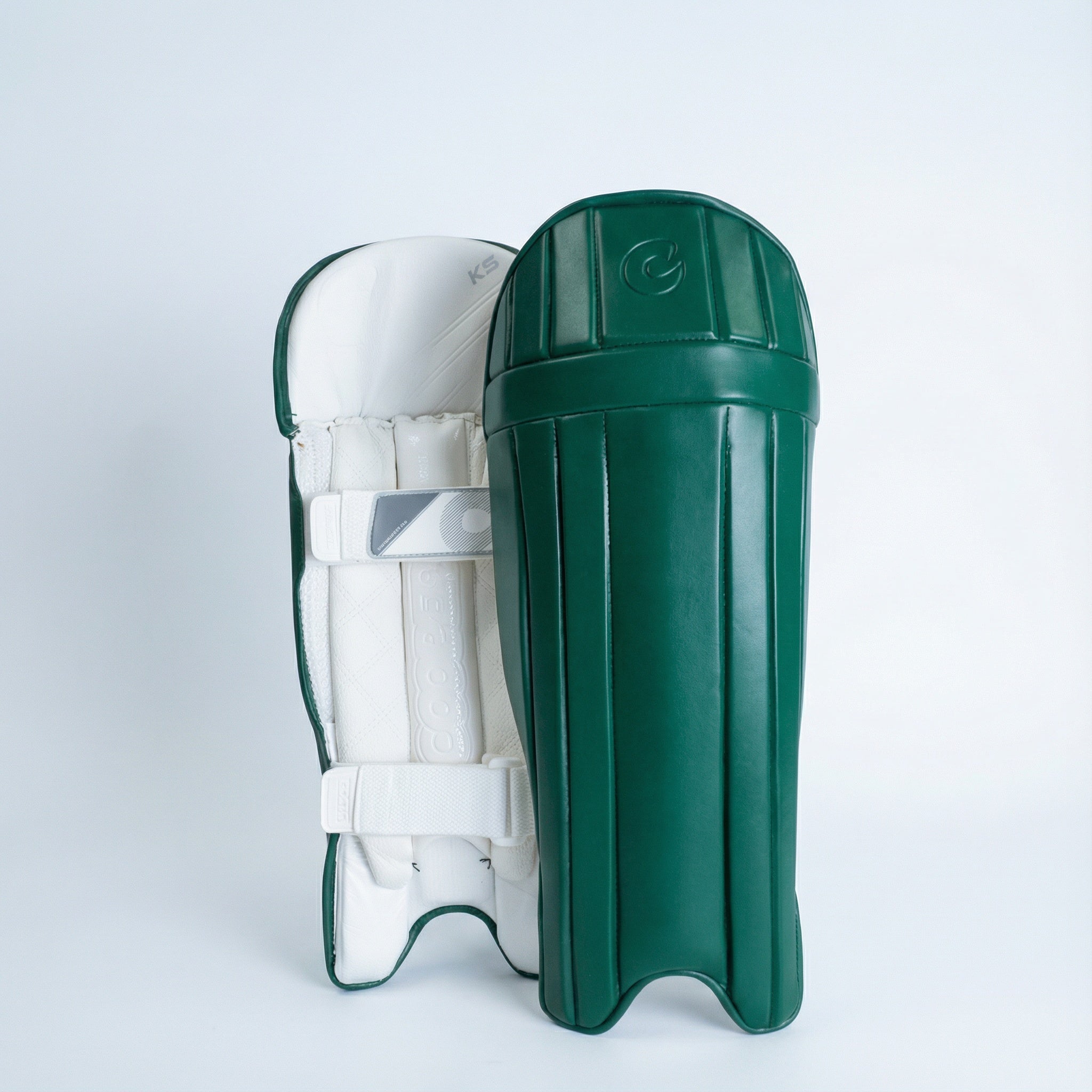 K5 WICKET KEEPING PADS - MID GREEN - ADULT