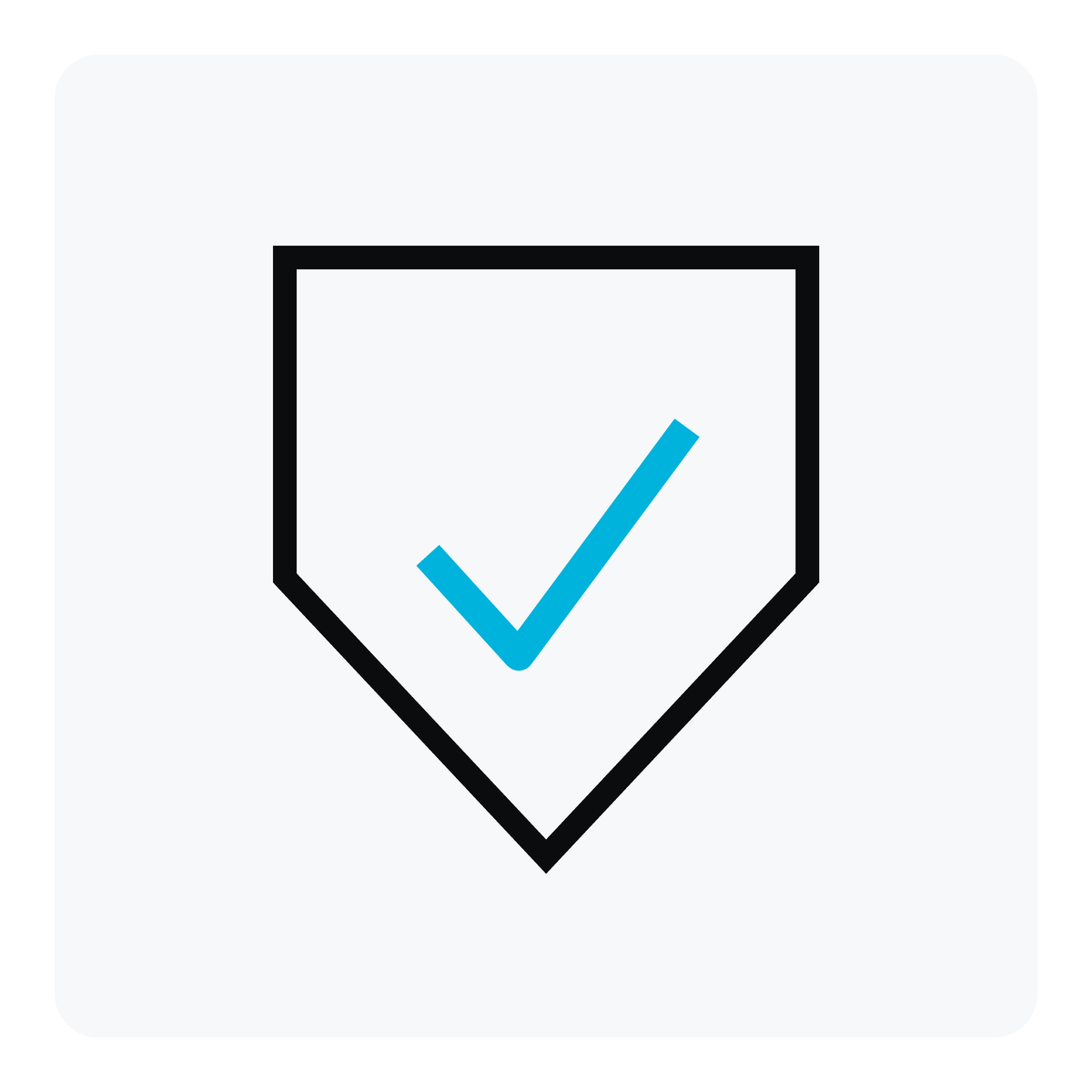 Warranty add-on: shield and tick icon