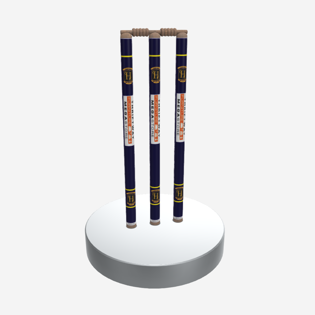 CUSTOM SHIELD CRICKET STUMPS