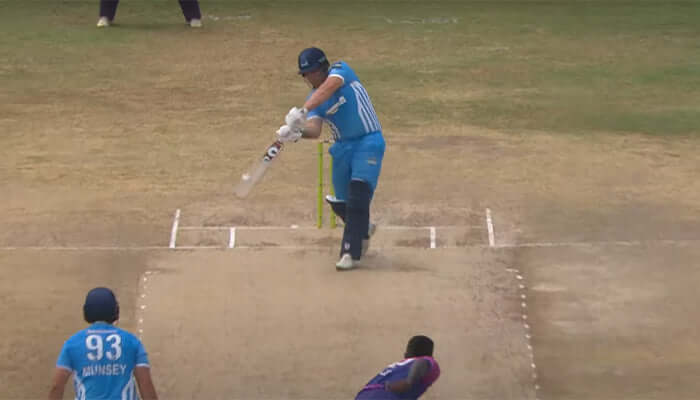 Josh Brown in the Caribbean Max60 Grand Final cricket