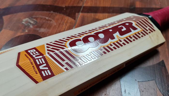 CUSTOM COLOURED STICKERS - Cooper Cricket