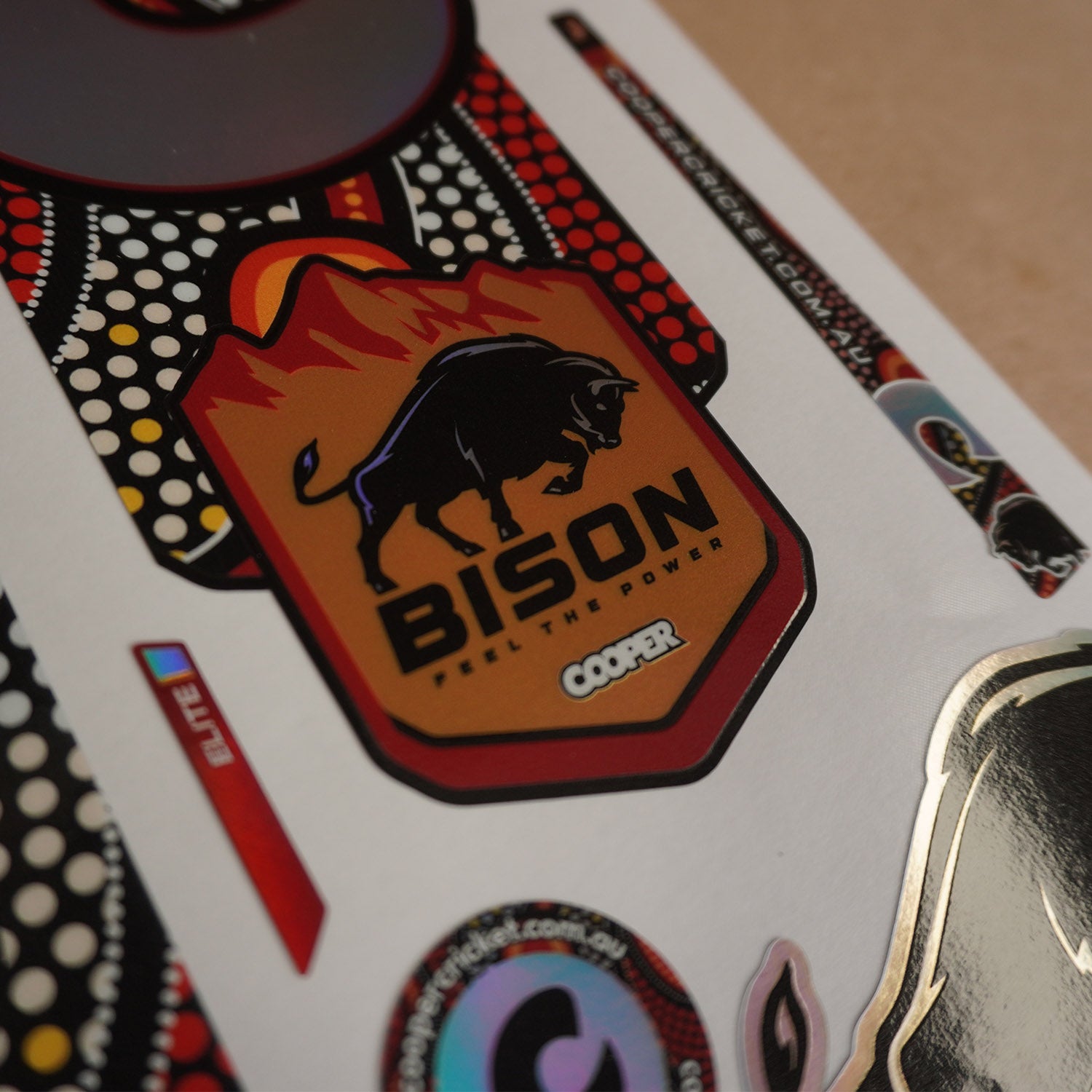 BISON BAT STICKERS 2024/25