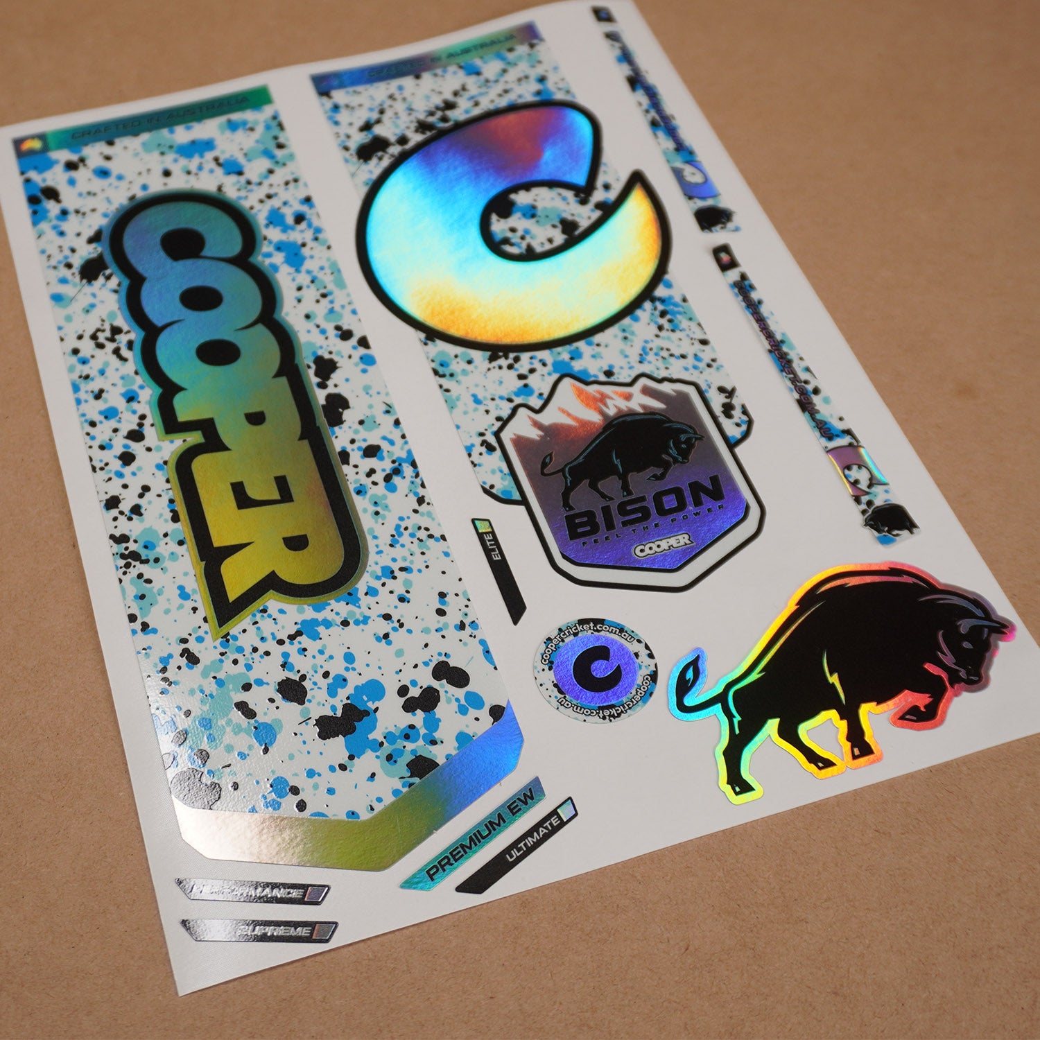 BISON BAT STICKERS 2024/25