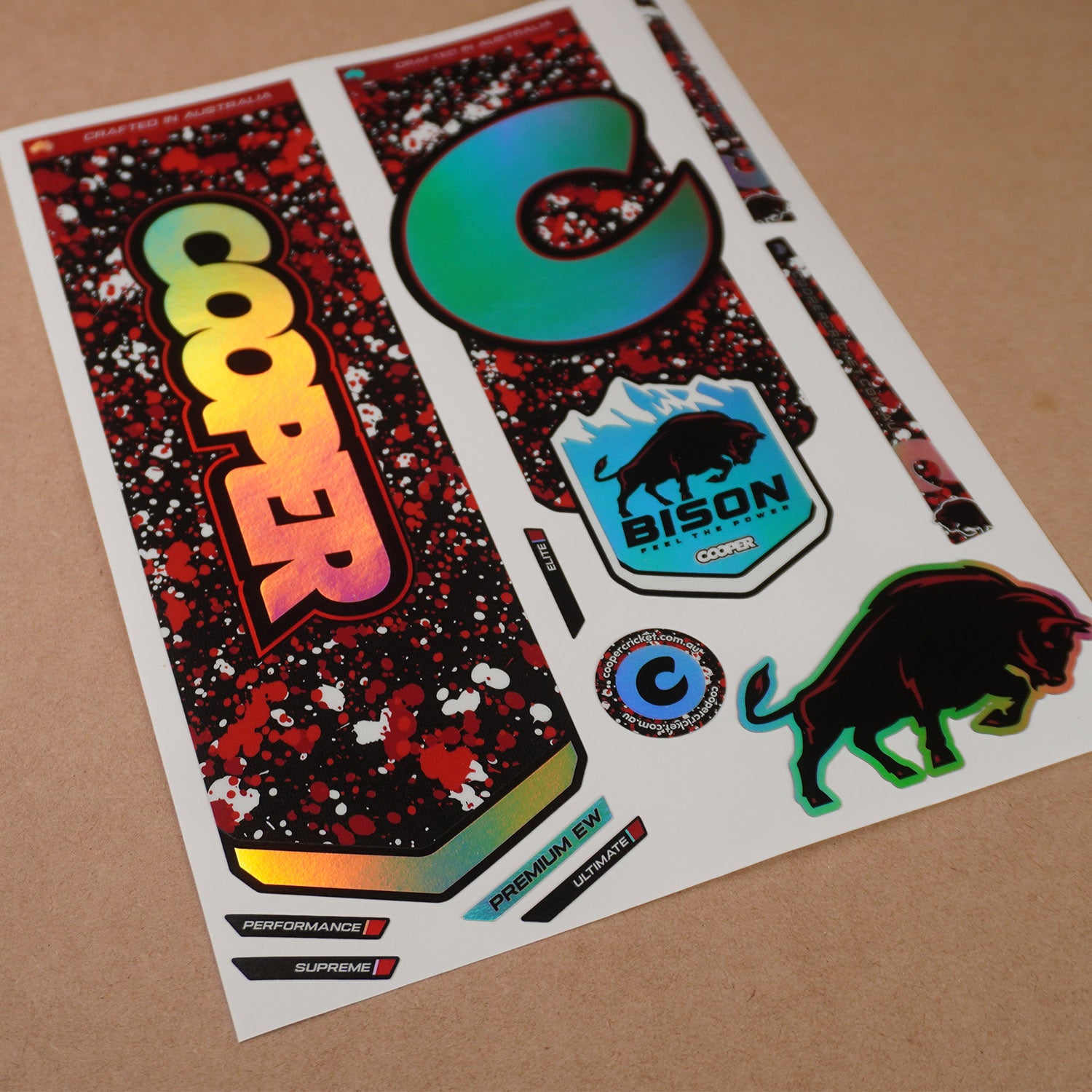 COOPER BAT STICKERS