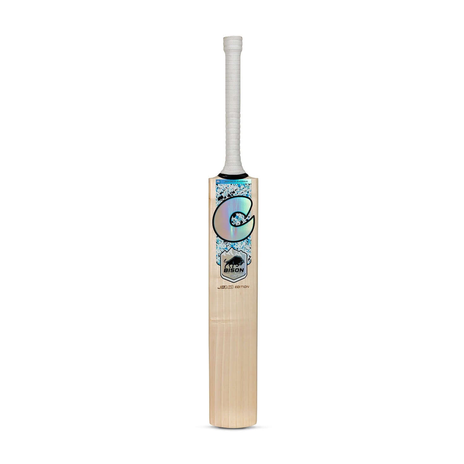 JB140 Limited Edition Player Replica Cricket Bat showcasing unique design and craftsmanship for performance enthusiasts.