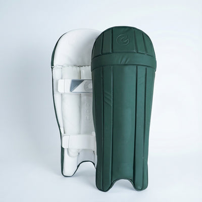 Cooper Cricket K5 Wicket Keeping Pads - Bottle Green - Adult