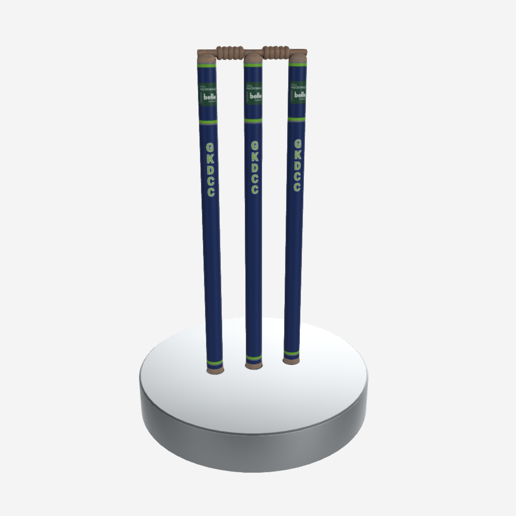 CUSTOM CLUB CRICKET STUMPS