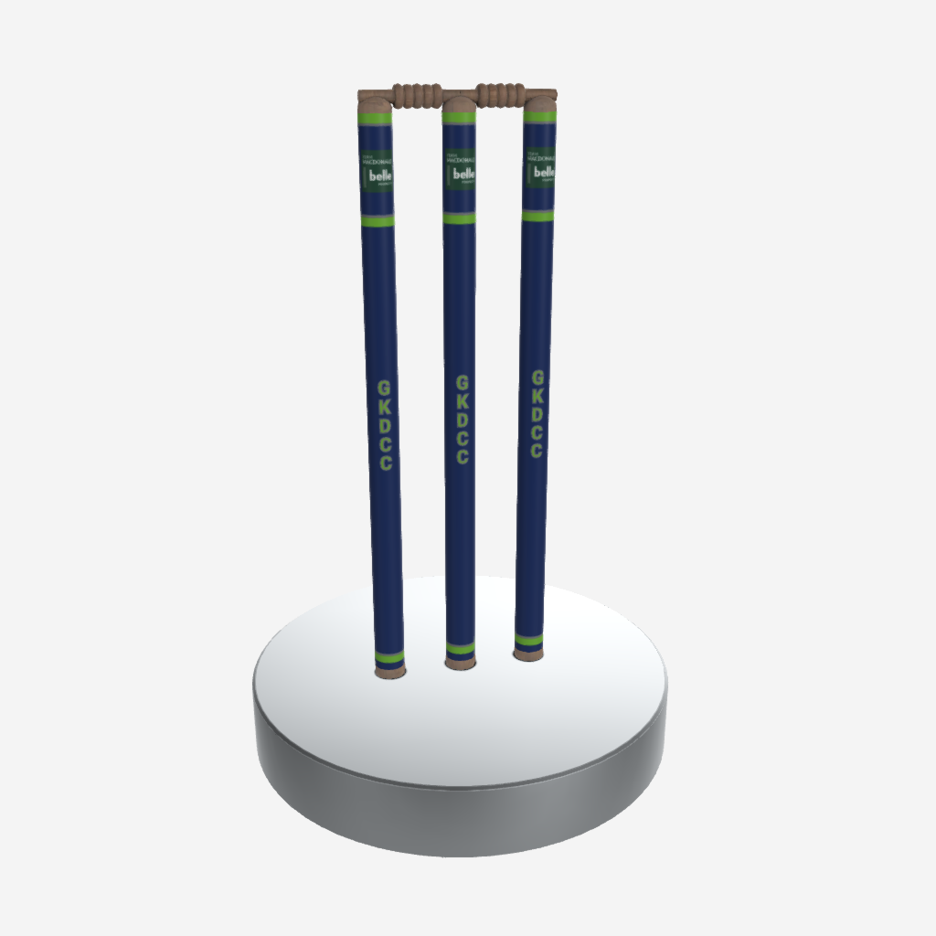 CUSTOM CLUB CRICKET STUMPS