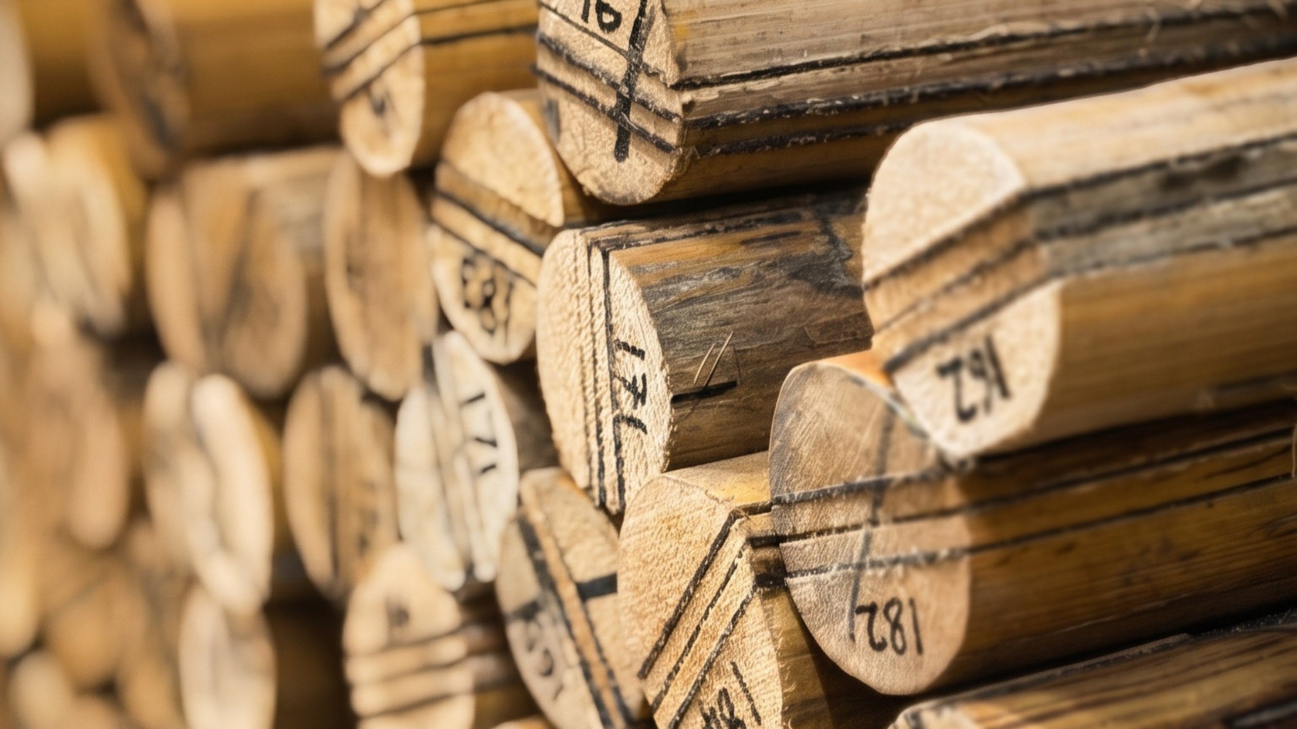 Numbered Cooper handle blanks