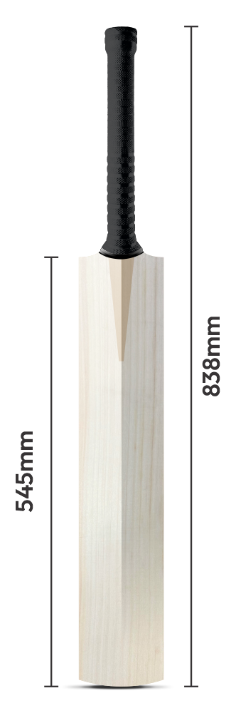 Female size cricket bat, 838mm overall