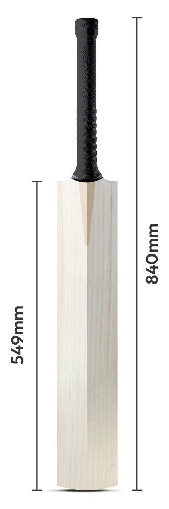 Small adult size cricket bat, 840mm overall