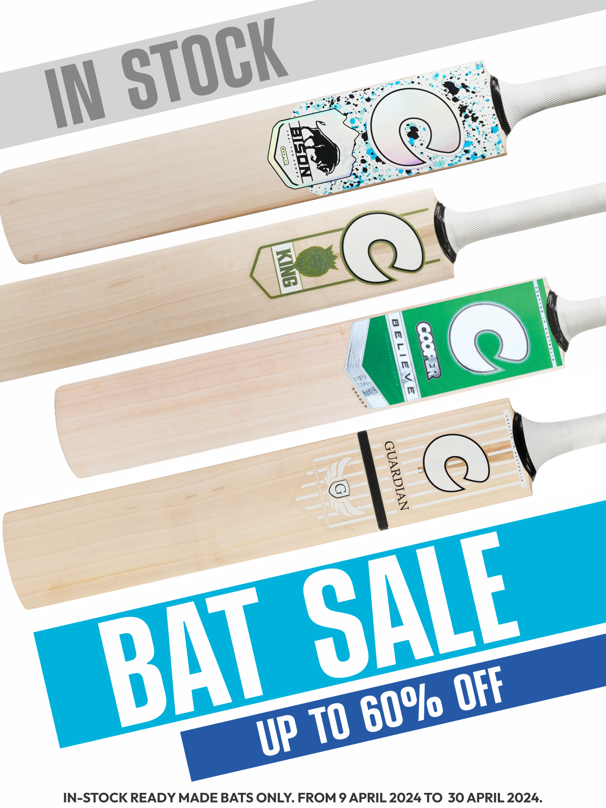 Cooper Cricket in-stock bat sale upto 60% off!