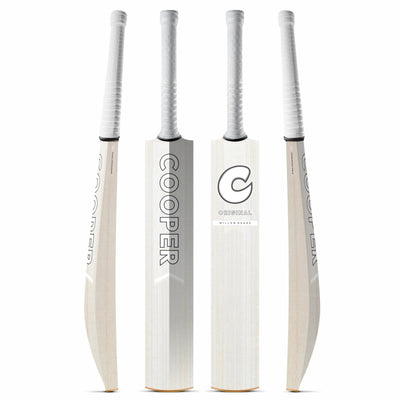 Cooper Original standard cricket bat, white colourway, four angles